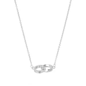 Womens Olivia Burton Silver Classic Interlink Necklace