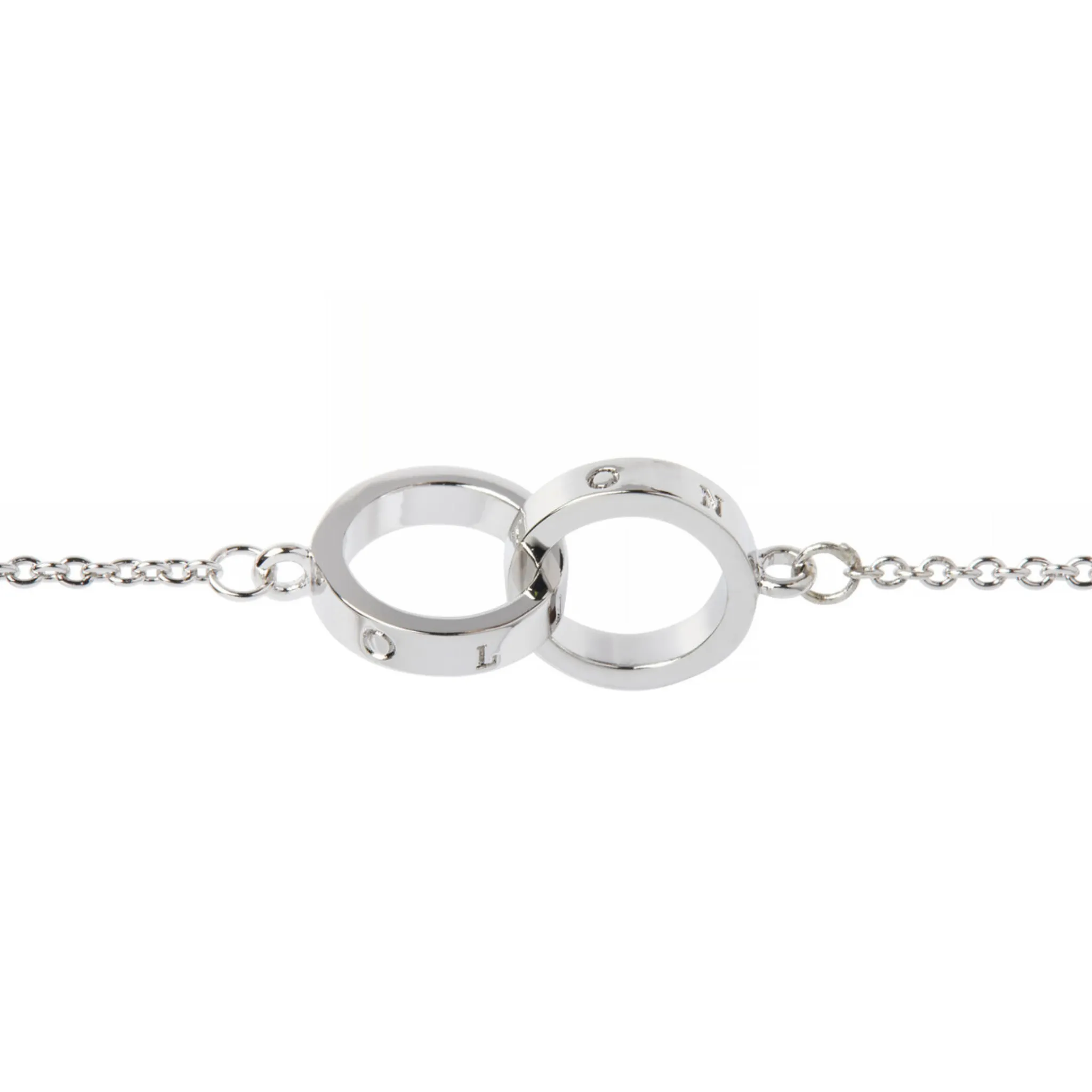 Womens Olivia Burton Silver Classic Interlink Necklace