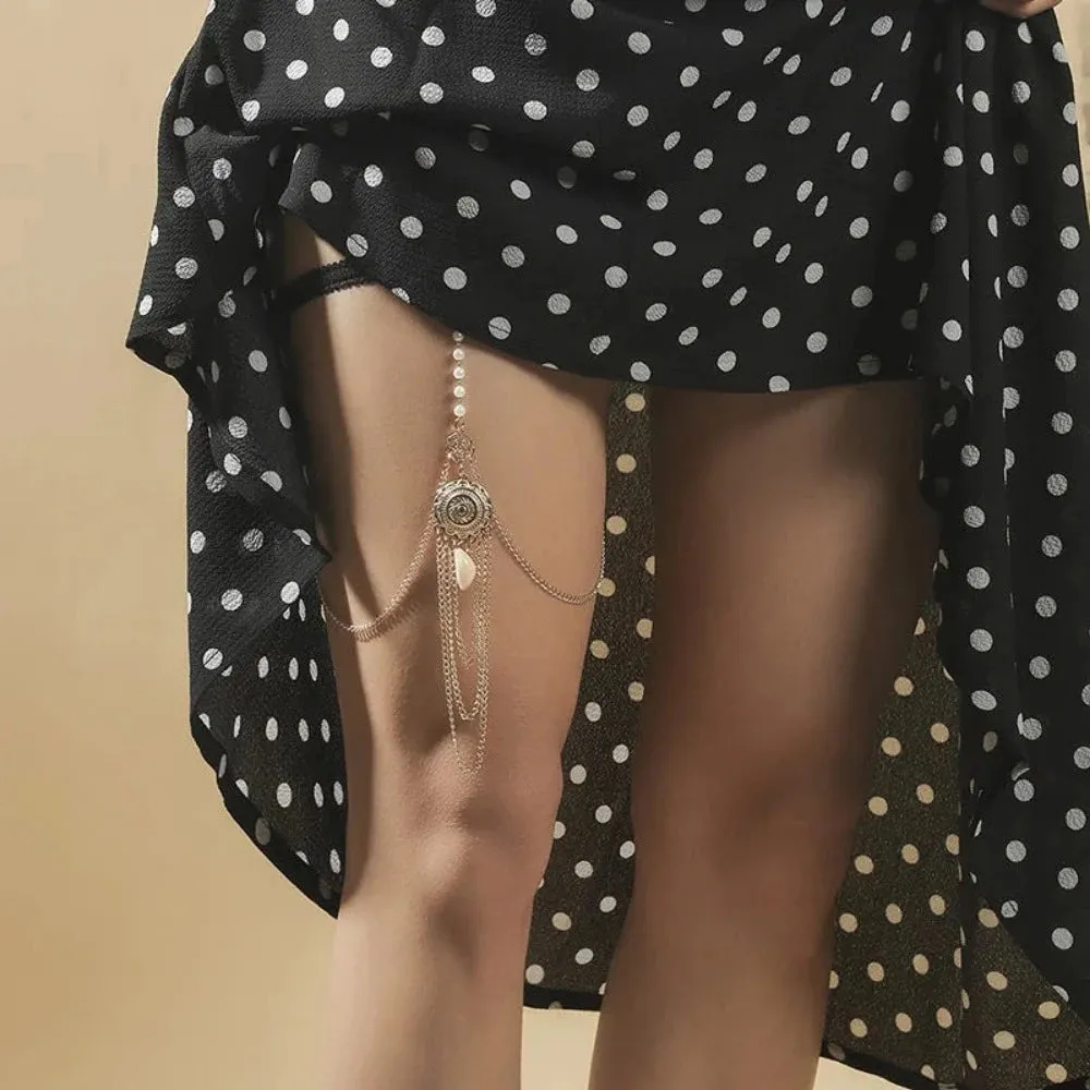 women's summer jewelry zirconia crystal legs chains rhinestone bodywear ✈️ free.shipping