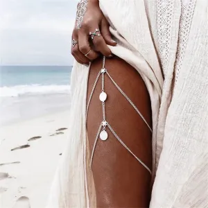 women's summer jewelry zirconia crystal legs chains rhinestone bodywear ✈️ free.shipping