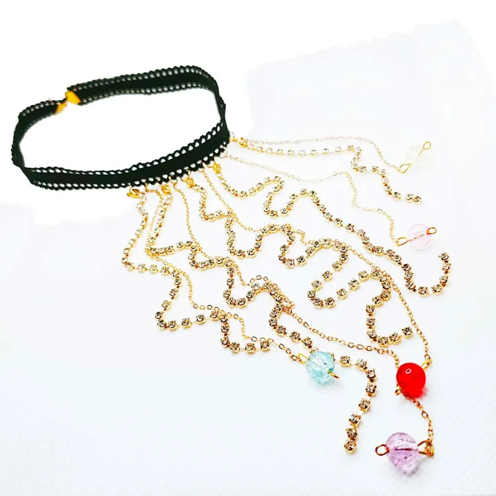 women's summer jewelry zirconia crystal legs chains rhinestone bodywear ✈️ free.shipping