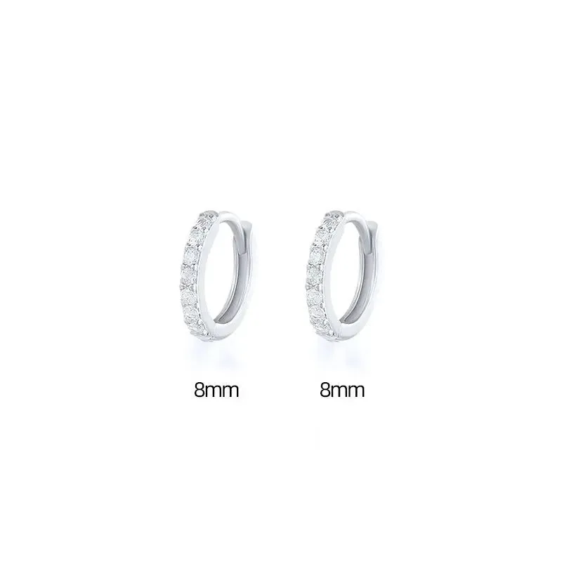 Zircon Gang Drill Earrings - Chic Style
