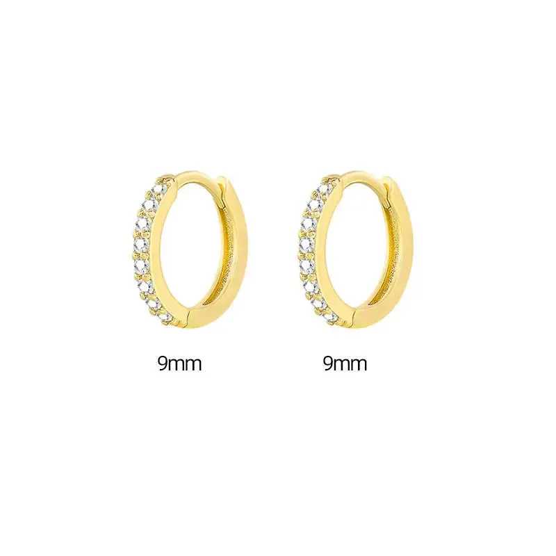 Zircon Gang Drill Earrings - Chic Style